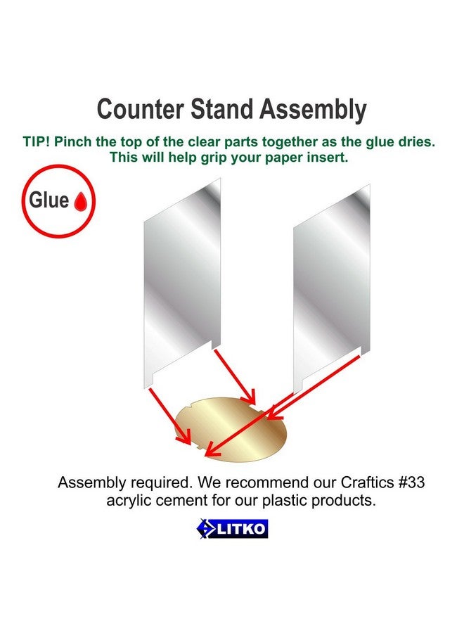 LITKO Paper Figure Holder | Game Card Holder | Paper Miniature Counter Bases (Circular Base, 1x1.5-Inch Slot) - Image 4