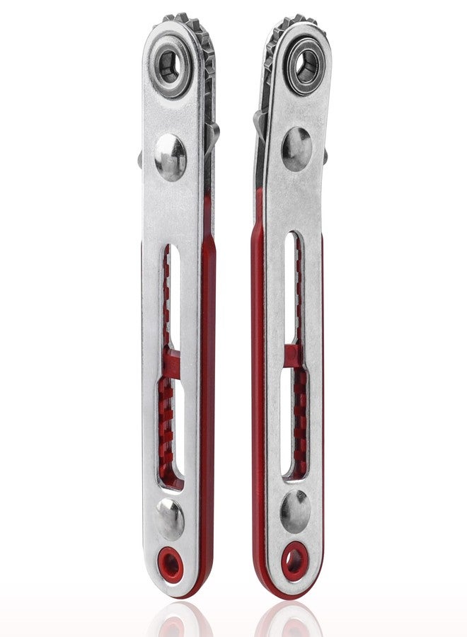 ياكاموز مجموعة مفكات براغي صغيرة من ياكاموز، قطعتان من مفكات براغي صغيرة بزاوية قائمة 90 درجة، مفتاح ربط سداسي 1/4 بوصة للمساحات الضيقة - Image 1