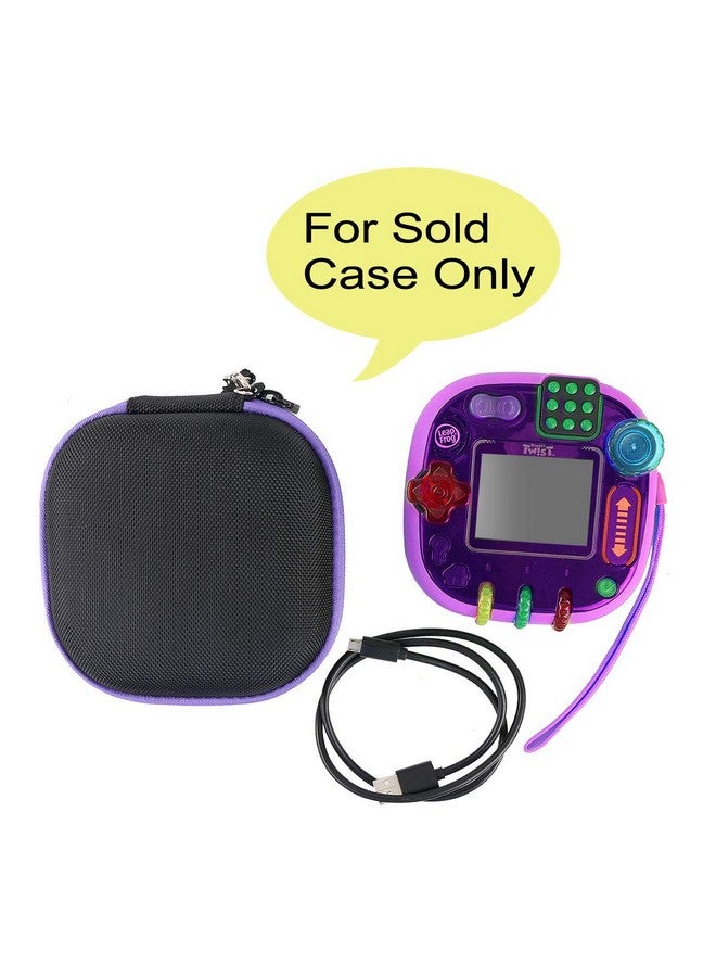 Co2Crea co2crea Hard Travel Case Replacement for Leapfrog Rockit Twist Handheld Learning Game (Black Case + Inside Purple) - Image 2
