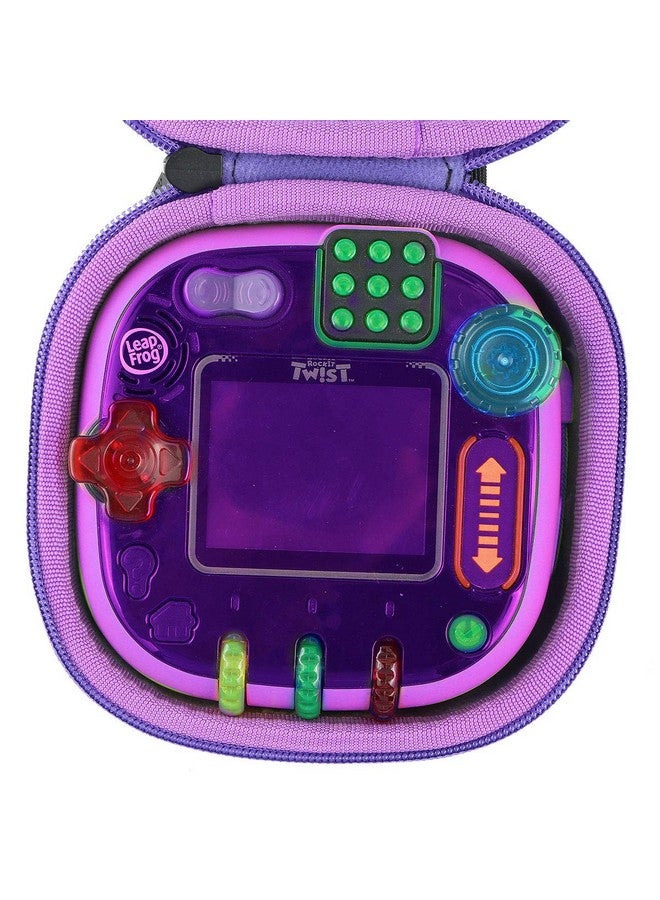 Co2Crea co2crea Hard Travel Case Replacement for Leapfrog Rockit Twist Handheld Learning Game (Black Case + Inside Purple) - Image 3