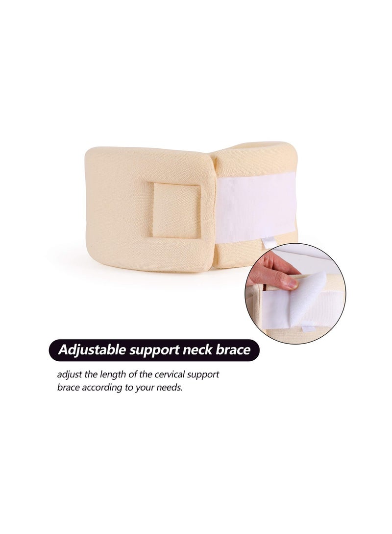 Soft Foam Neck Brace Universal Cervical Collar, Adjustable Neck Support Brace for Sleeping - Relieves Neck Pain and Spine Pressure, Neck Collar After Whiplash or Injury (3 Depth Collar, L) - Image 5