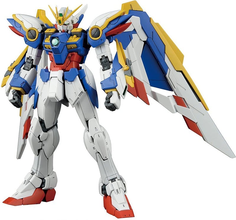 BANDAI SPIRITS Bandai Hobby BAN203222 RG 1/144#20 Wing Gundam Ver EW Gundam Wing Action Figure, Multicolor, 8" - Image 1