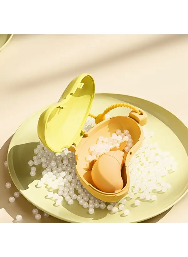 Banana Shaped Toothbrush Holder Travel Case Yellow Portable Dustproof Storage - Image 2