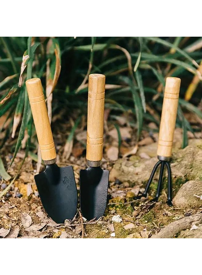 3 Pcs Mini Garden Trowels Shovel Color Durable Metal Planting Tools Ergonomic Handle - Image 1