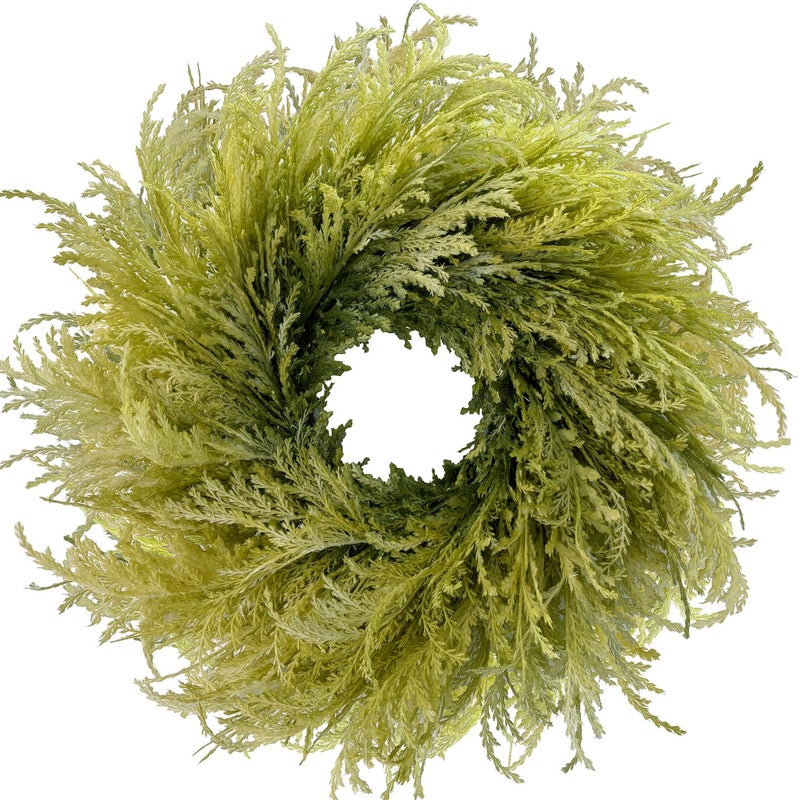 HipTree 24 Inch Spring Wreaths for Front Door-Green - Image 1