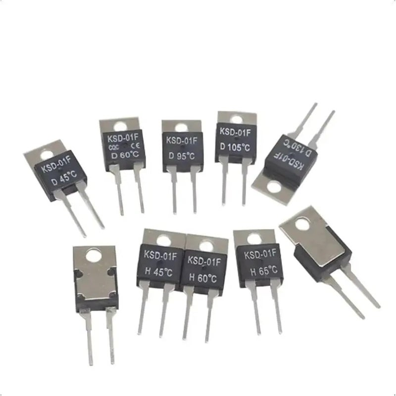 Limit Switch, KSD-01F Temperature Switch, Normally Open High Level, Closed Low, Operating Range 40℃-135℃,Microswitch(Normally Open,70c) - Image 1
