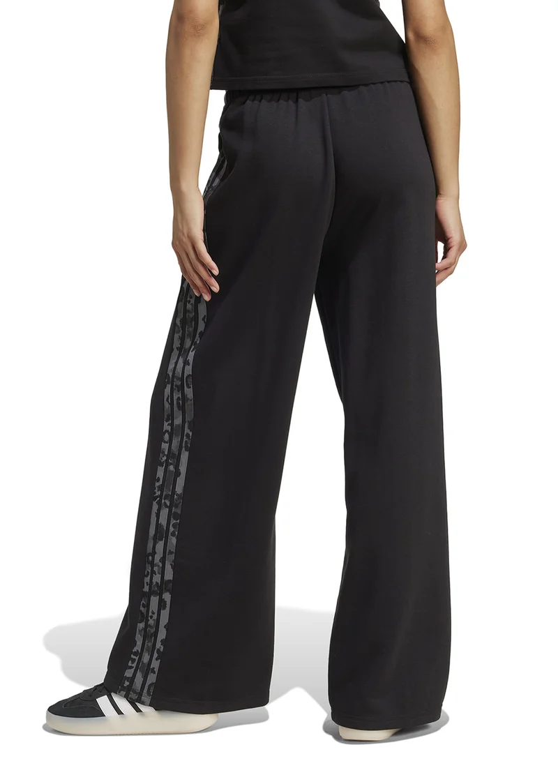 Adidas 3-Stripe Animal Printed Open Hem Joggers