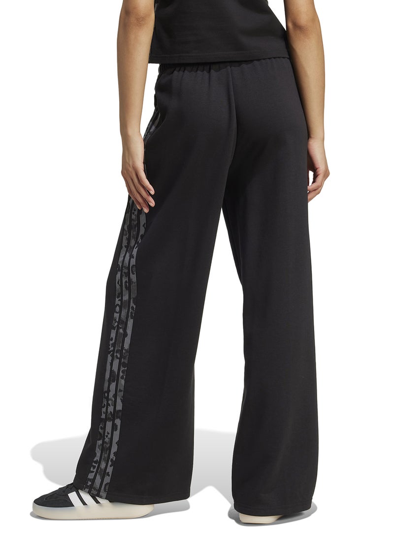 Adidas 3-Stripe Animal Printed Open Hem Joggers - Image 2