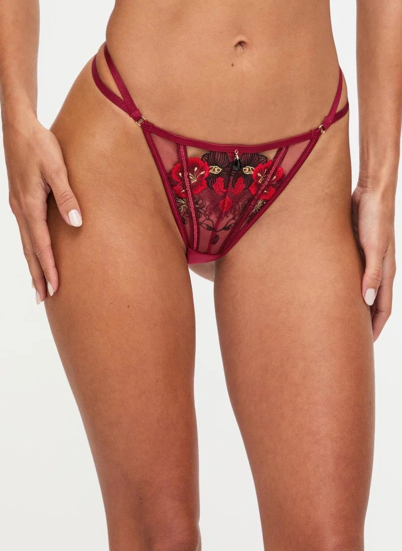 Ann Summers Dark Red Ann Summers Shimmering Thong for Women | Best Price UAE