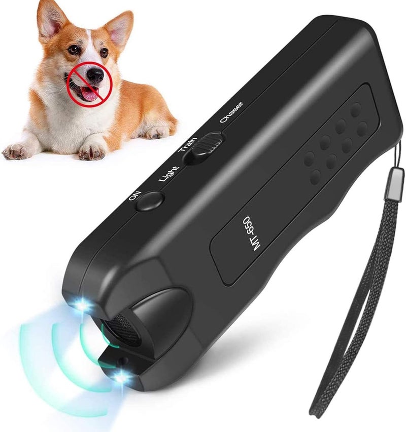 KASTWAVE 3 in 1 Anti-Barking Device - Handheld Dog Repellent and Ultrasonic Deterrent With Dual Strobe LED Flashlight for Training - Image 1