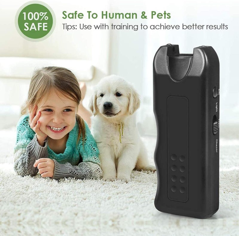 KASTWAVE 3 in 1 Anti-Barking Device - Handheld Dog Repellent and Ultrasonic Deterrent With Dual Strobe LED Flashlight for Training - Image 3