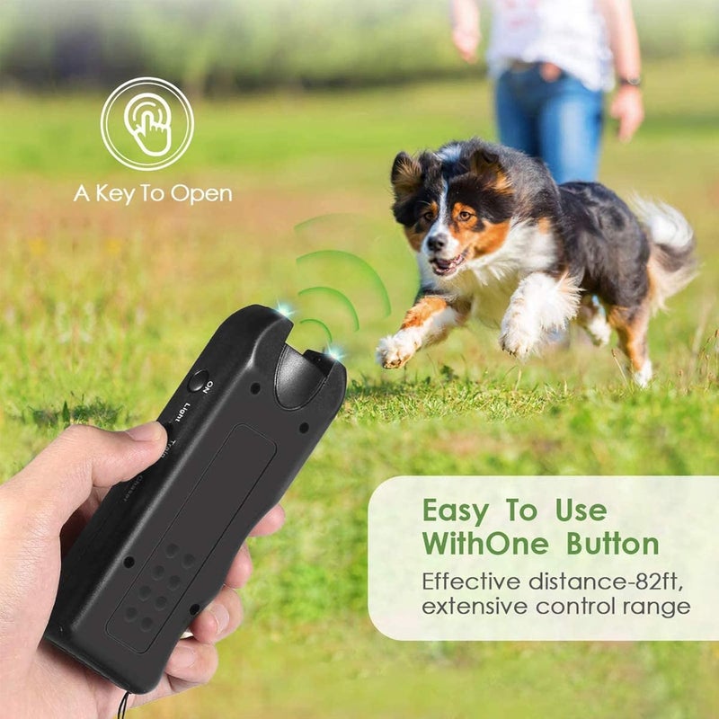 KASTWAVE 3 in 1 Anti-Barking Device - Handheld Dog Repellent and Ultrasonic Deterrent With Dual Strobe LED Flashlight for Training - Image 4