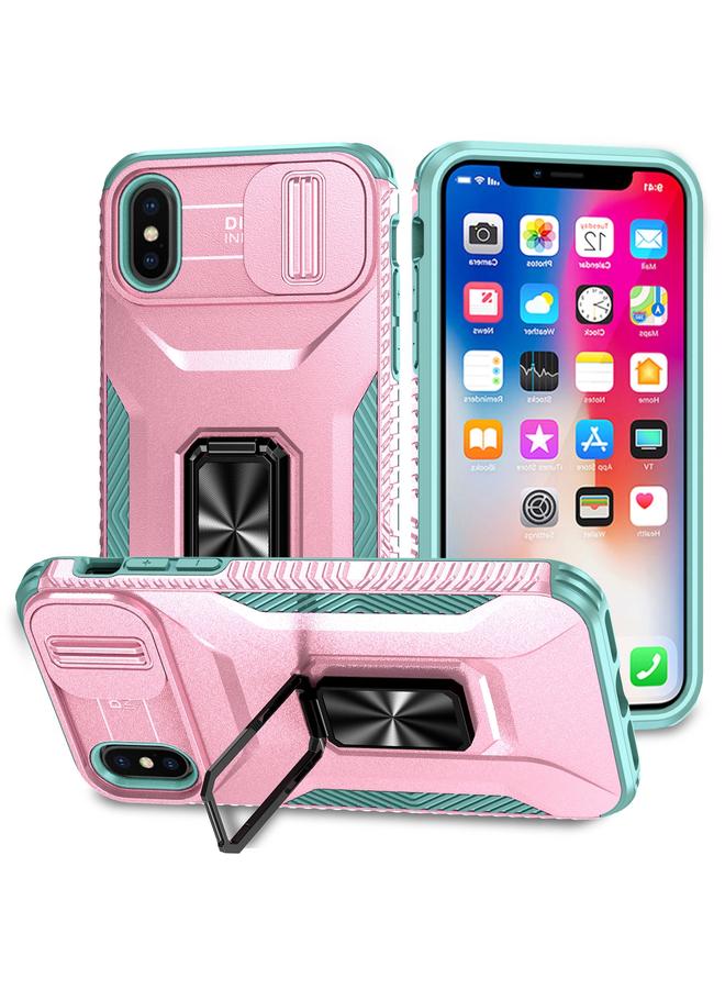 اس-توب جراب هاتف iPhone XS Max مع حامل كاميرا منزلق - Image 1