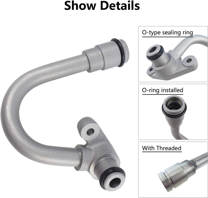 TIKSCIENCE HPOP Discharge Tube,Fits for Ford 2003-2004 6.0 L F-250 F350 F450 F-550 Super Duty,Fits for Ford Excursion 2003-2004,Fits for Ford E-350 Super Duty Van,High Pressure Oil Pump Replace 3C3Z-9T288-AA - Image 3