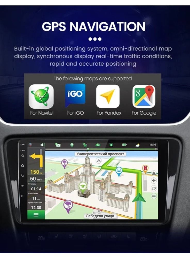 RAYMOS - Android Screen For Honda City 2013 to 2019 4GB RAM Support Apple Carplay Android Auto Wireless QLED Touch Screen AHD Night Vision Camera Included SIM Card DSP Bluetooth USB - Image 1