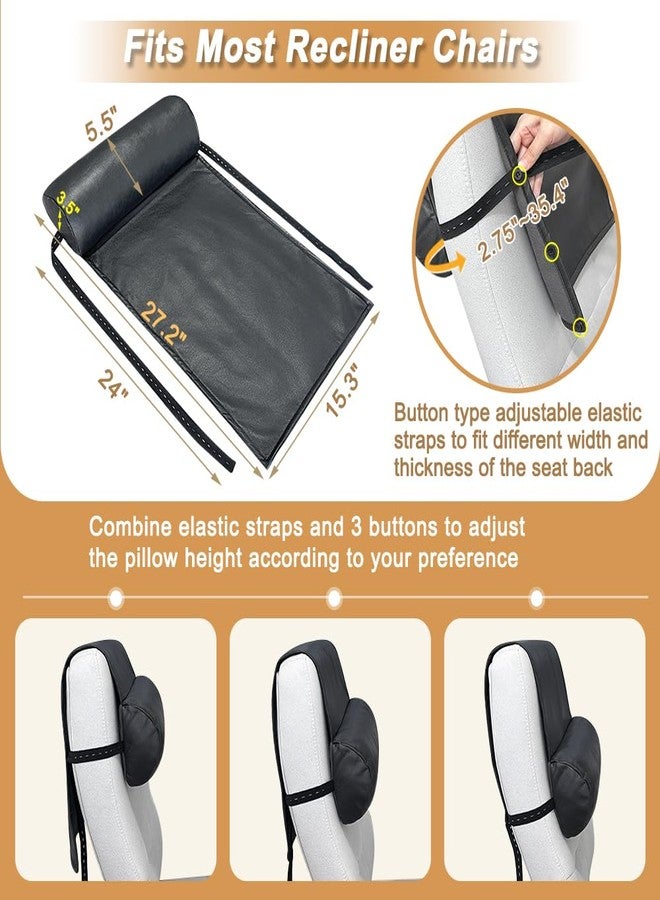 KAAMOS Recliner Headrest Pillow, Recliner Neck Support Pillow, Couch Chair Headrest Cushion for Neck Pain Relief and Cervical Support, Head and Back Cushion for Sofa, Chair - Image 4