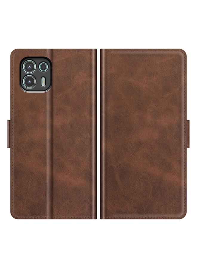 S-TOP Case For Motorola Edge 20 lite 5G Dual-side Magnetic Buckle Horizontal Flip Phone Leather Case with Holder & Card Slots & Wallet - Image 1