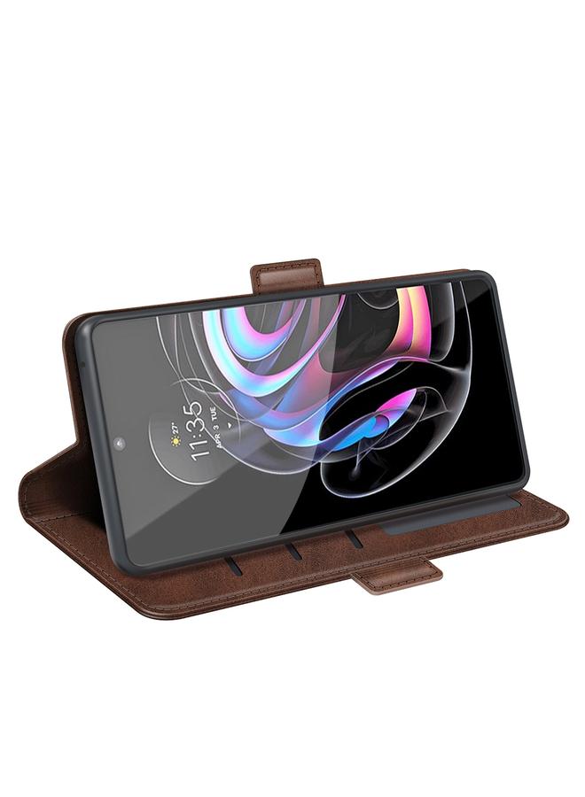 S-TOP Case For Motorola Edge 20 lite 5G Dual-side Magnetic Buckle Horizontal Flip Phone Leather Case with Holder & Card Slots & Wallet - Image 3