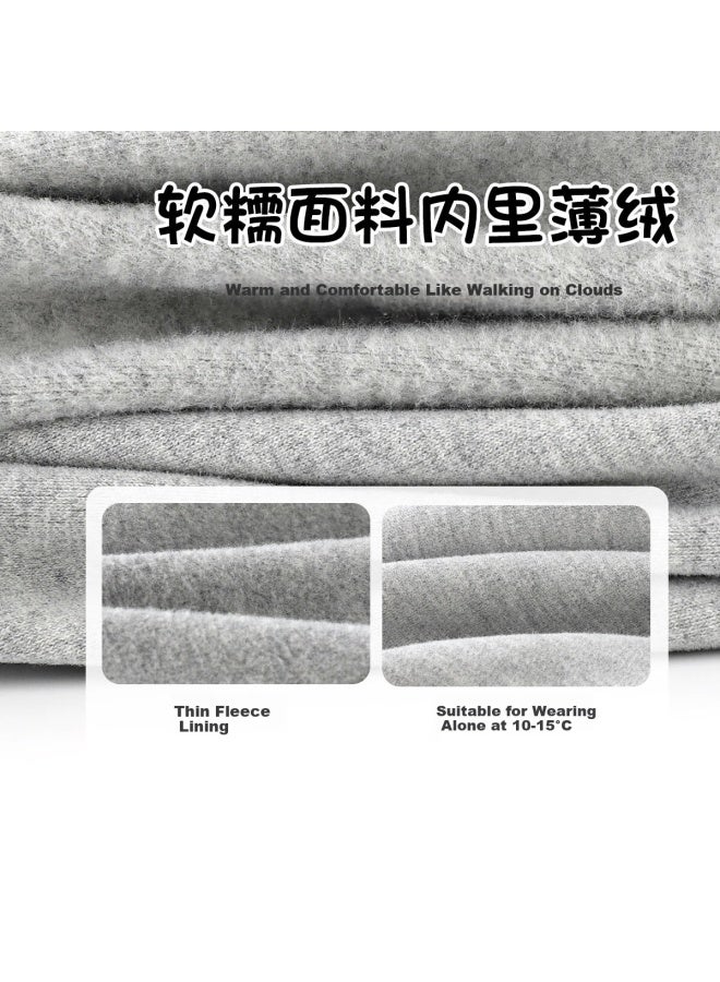 Bobdog Girls' Thermal Cotton Fleece-lined Leggings Autumn Winter Thin Warm Versatile Outerwear Pants For Kids - Image 4