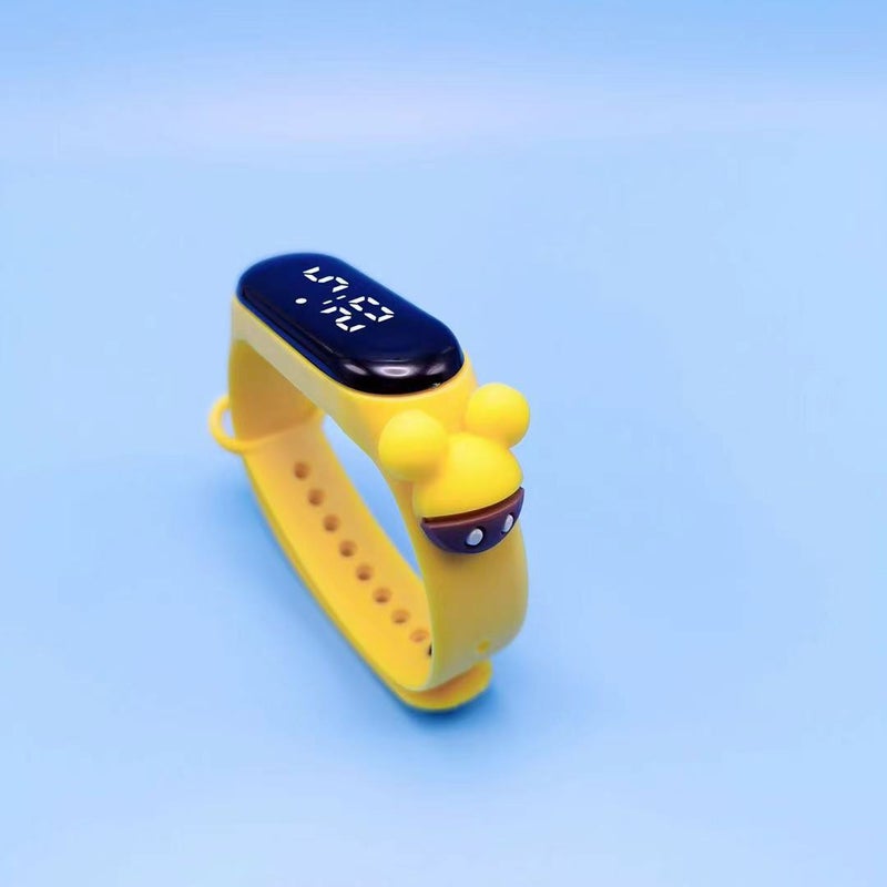 Crayon Shin-chan LED Waterproof Kids Watch Yellow-Mickey