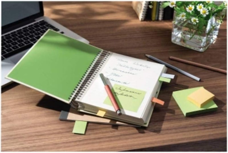 بوست-إت ملاحظات Post-it 655-1B قابلة لإعادة التدوير، لون أصفر باستيل، مقاس 76 مم × 127 مم (عبوة تحتوي على 6 ألواح، 100 ورقة في كل لوح) - Image 2