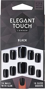 ELEGANT TOUCH أظافر بلون أسود من إيلغنت تاتش كور كولور - Image 1