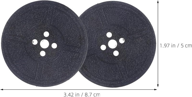 4pcs Mechanical Typewriter Ribbon Combo Twin Spool, Compatible with GR9/NE800/NE3000/1009FN 1066FN - Black Blue Nylon Wide Ink Replacement for Retro Typewriting - Image 2