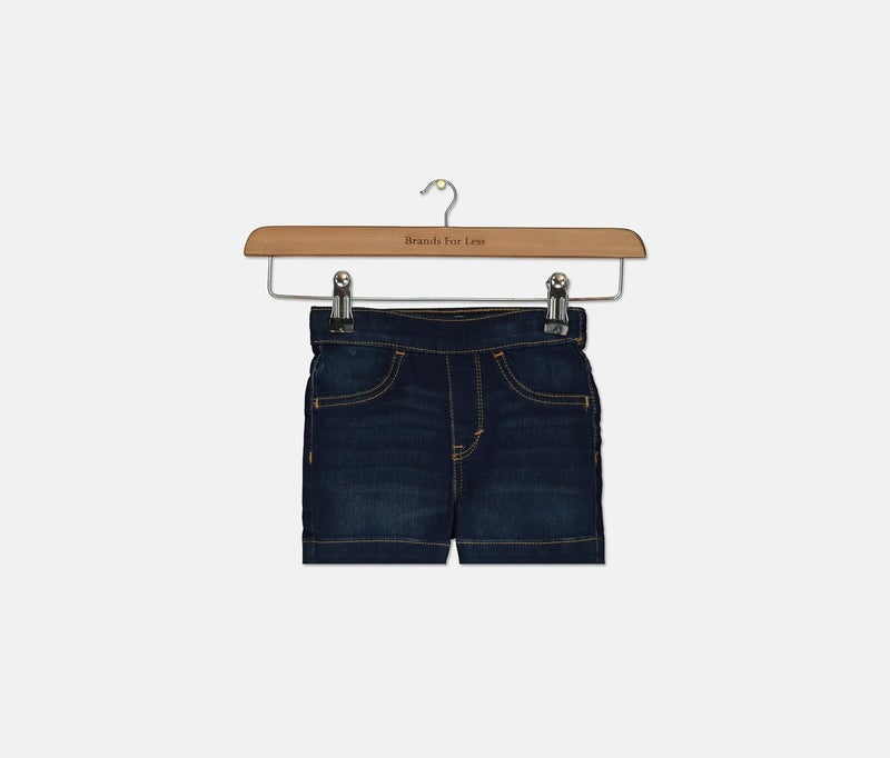 Levi's Kid Girls Washed Pull On Shorts, Navy  - Image 1