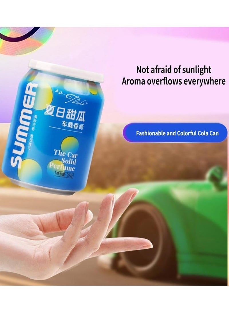 Thalo Car odor removal aromatherapy cola cans, rich fragrance, suitable for car interiors and wardrobes, bedrooms, toilets, solid perfume, canned car perfume, car fragrance (set of 2 aluminum cans with different fragrances) - Image 5