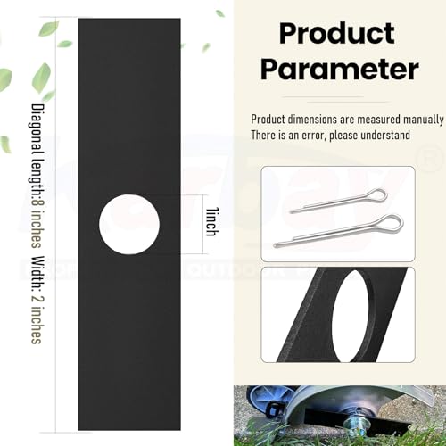 Karbay 5 Pack 613223 Edger Blades Compatible with Ryobi, Echo, Stihl, Maruyama, Green Machine Edger, Replace 720-237-001, 4133-713-4101, 216062, 237001-1 Inch Center Hole - Image 2