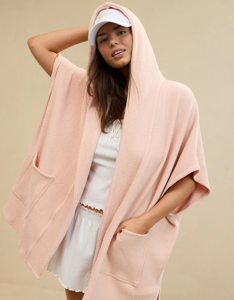 Aerie Hooded Fleece Cape
