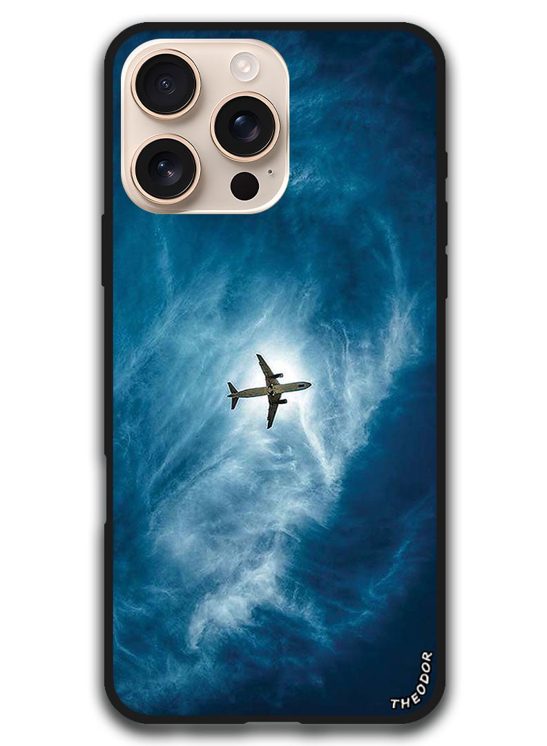 Theodor Protective Case Anti Scratch Shock Proof Bumper Cover For iPhone 16 Pro Max (6.9)-inch Plane In The Sky - Image 1