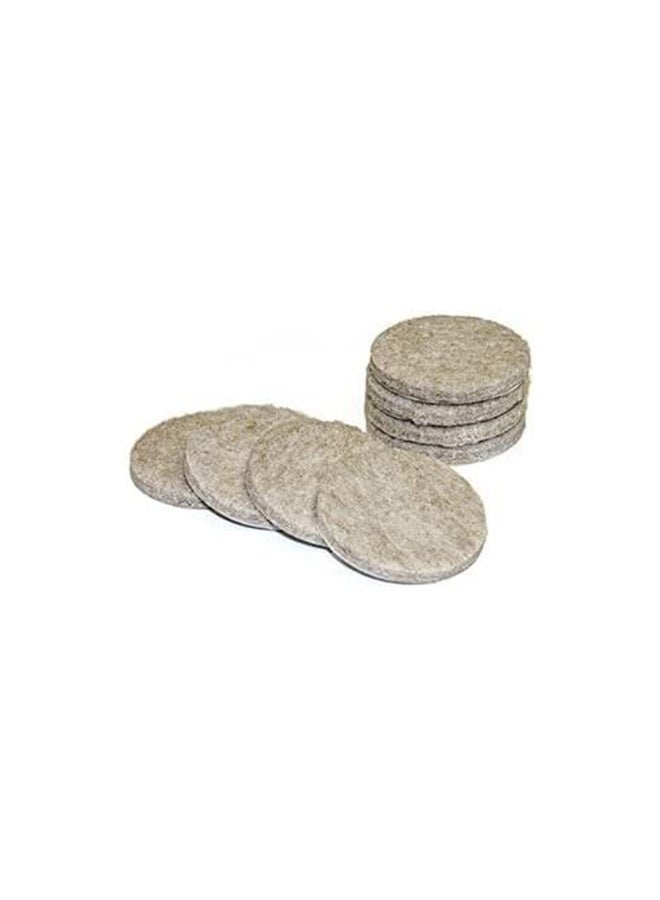 Pack Of 8 Truguard Heavy Duty Self Adhesive 1.5 Inch Round Felt Pads Tan