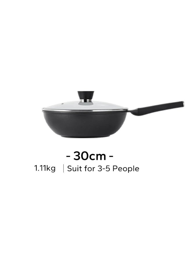 Redchef Nonstick Ti-Ceramic Wok Non Toxic, PFAS PTFE & PFOA Free Deep Frying Pan Suitable for All Stoves(Gas,Electric & Induction) 30cm - Image 2