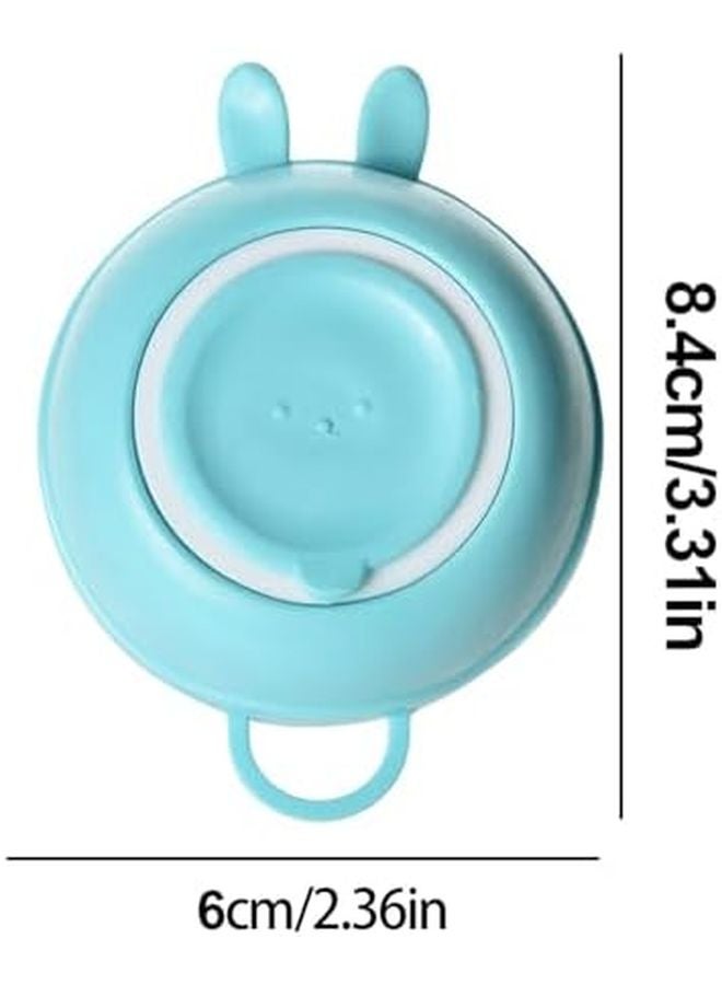 Blue Bunny Shape Dog Bath Brush Portable Pet Massaging Comb for Washing Grooming - Image 3