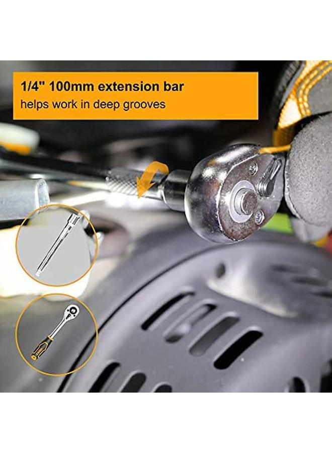 INGCO Hkts14122 Industrial Trade Grade Socket Set 12 Pieces 1 4 Inch Size - Image 3