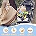Caterbee Baby Car Seat Toys Soft Hanging Plush Toy with Rattle Teether Sensory Development Toy for Infants Elephant - Image 3