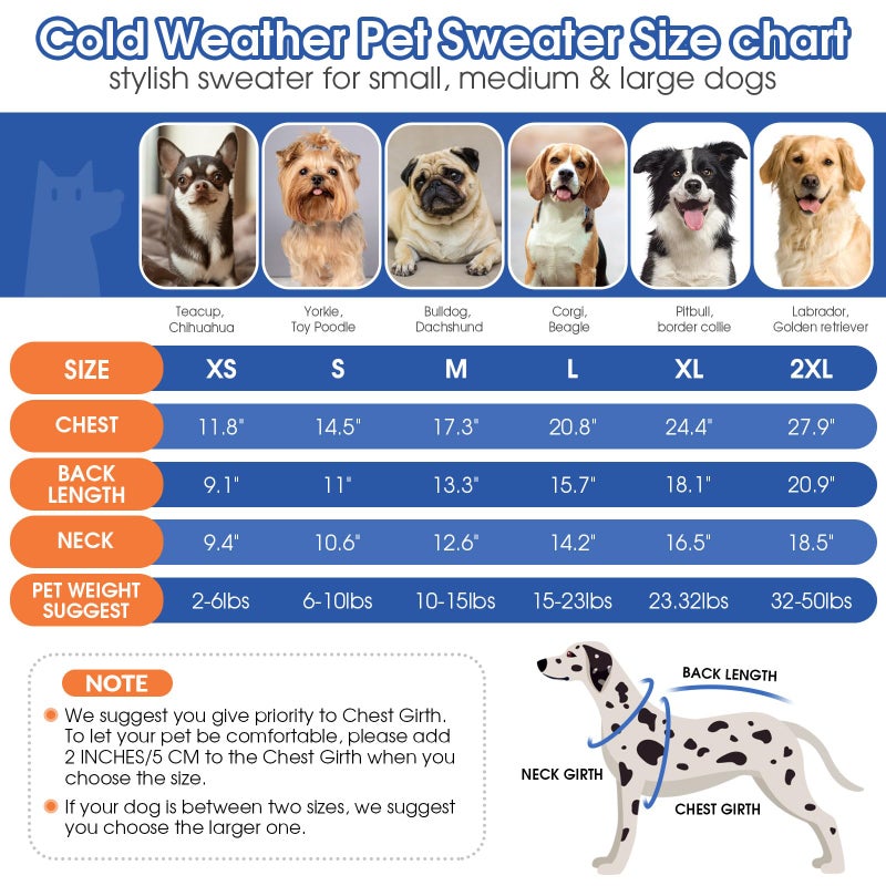 Queenmore XSmall Dog Sweater - Soft Knitted Turtleneck Pullover for Dogs, Chihuahua (Pink, XS) - Image 2