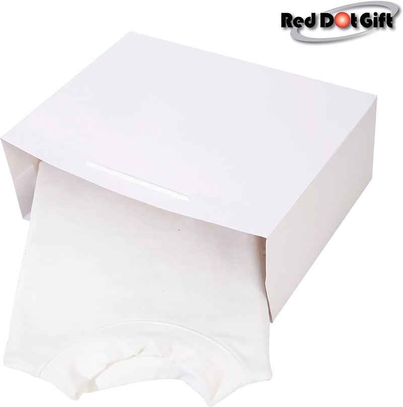 Red Dot Gift REDDOTGIFT® Pack of 10 Textured Paper Bags,Gift Bags Shopping Bag Party Favor Bags for Birthday Mother’s Day, Baby Shower Bridal Shower Wedding Gift (M2 H27*36 * 13cm, White) - Image 5
