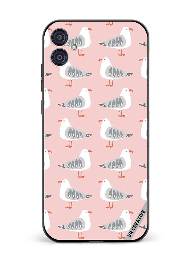 Protective Case Cover For Samsung Galaxy M04/F04 Seagull Vector Design Multicolour