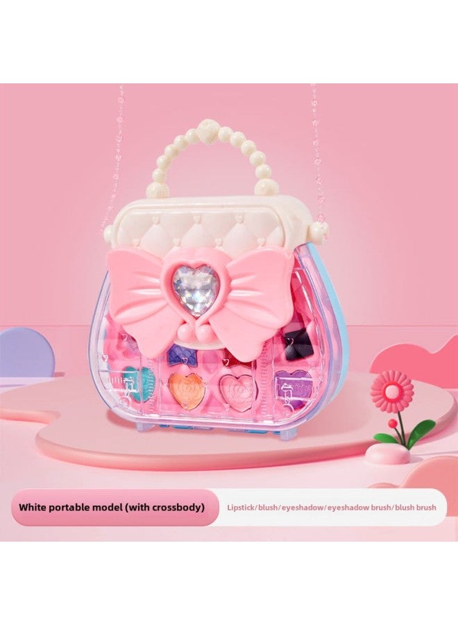 Children's Makeup Gift Box Cosmetics Toys Girls Play House Washable Eye Shadow Sequins Suit Wholesale-Color:138b Crossbody Bag Bagged  - Image 1