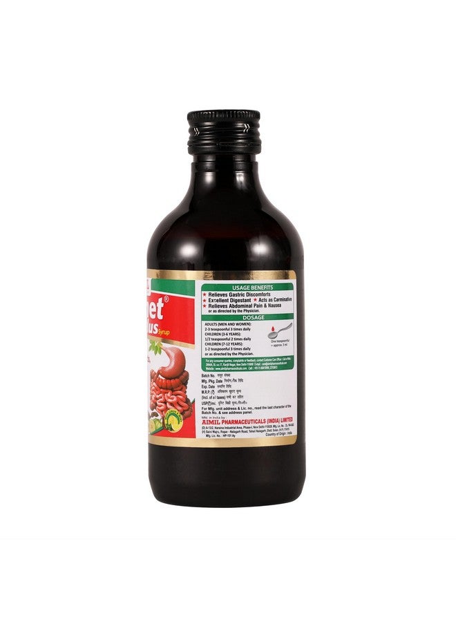 AIMIL Zymnet Plus Syrup - 200ml | Ayurvedic Syrup for Gastric & Digestive Health, Acidity, Controls Nausea | With Carminative Herbs - Image 2