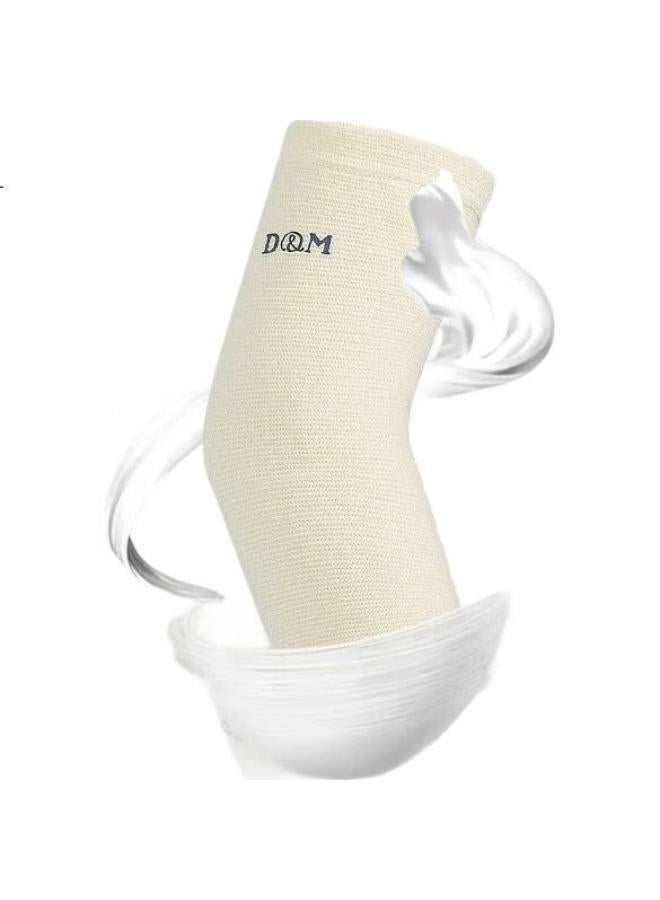 DM D&M Imported Wool Elbow Guard, Warm Merino Joint Protection, Cold-Resistant, Thickened, For Men And Women, Autumn And Winter, One Piece - Image 2
