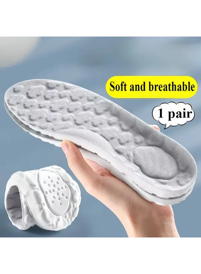 Ultra Soft Cushioned Insoles Breathable Shock Absorbing For Running Size 24cm - Image 2