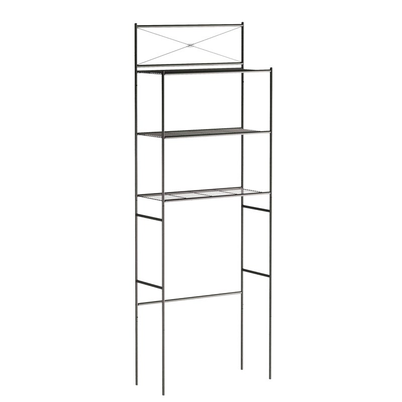 Zenna Home Zenna Home Over The Toilet Storage Metal Bathroom Storage Organizer with 3 Shelves Easy Assembly Bathroom Space Saver that Fits Above Toilet Oil Rubbed Bronze 