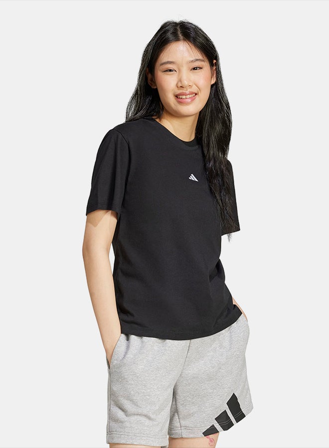 Adidas Essentials Small Logo Cotton T-Shirt - Image 3