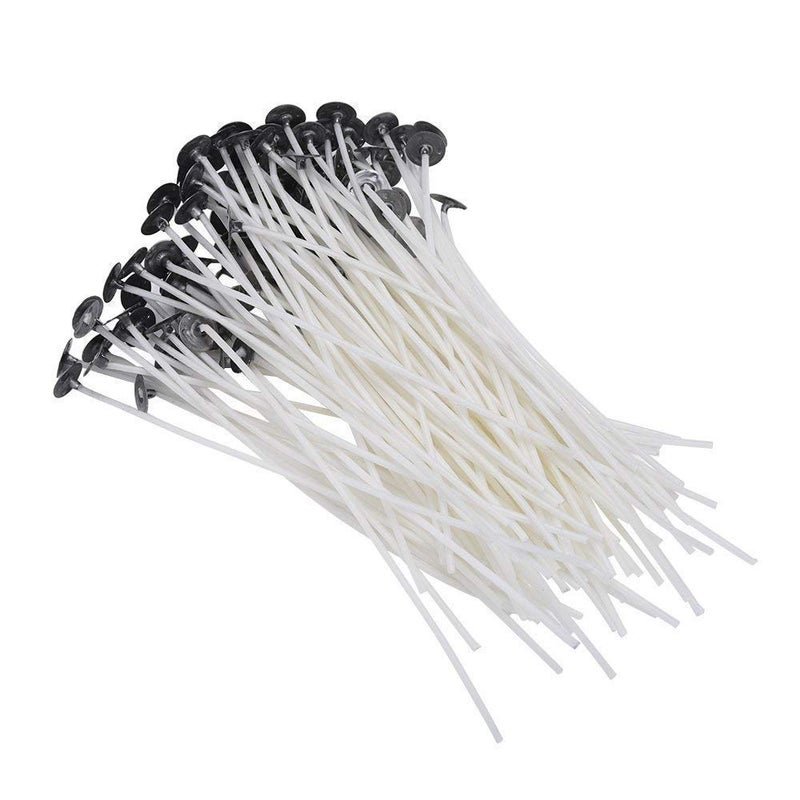 RKG ENTERPRISES Candle Wick Candle Making Wick White Candle Making Cotton Wick White 7 Inch Candle Wicks for Candle Making Thread Wax Coated Wicks Smokeless Pre Tabbed Cotton Wick 500 1 inch 