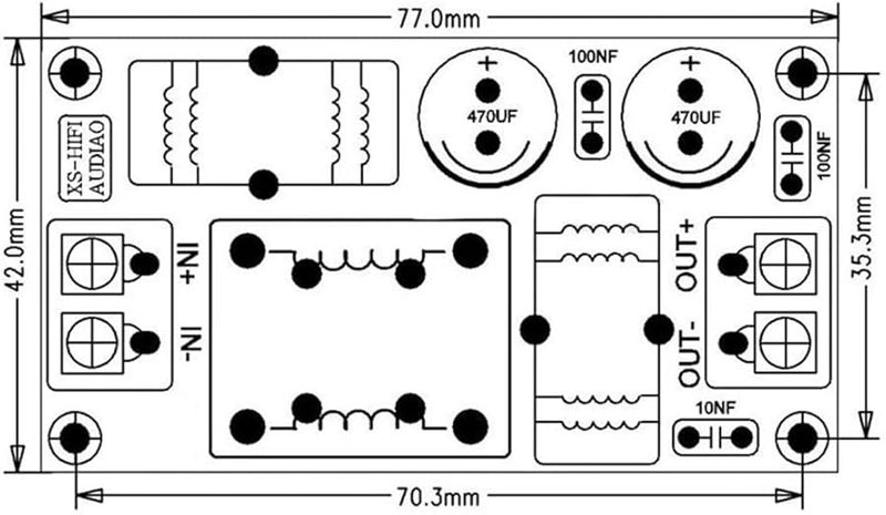 20A DC مرشح طاقة EMI LC EMC FCC عالي التردد لسيارة 12V 24V 48V - Image 5