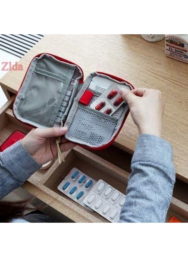 Tactine Emergency Mini Small First Aid Kit Travel Pouch Medicine Storage Bag for for Outdoor Camping Hiking Travel Emergency，Multifunction Emergency Medicine - Image 3