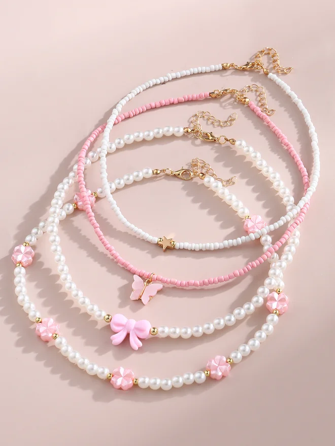 Take Two Take Two Set of 4 - Beaded Necklace
